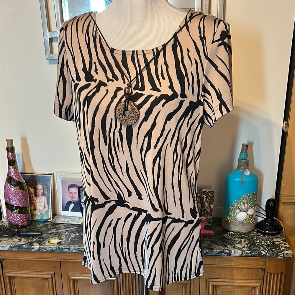 Zebra Print Women's Top